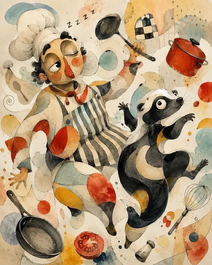 Abstract Biomorphic Mixed Media Painting Showcase