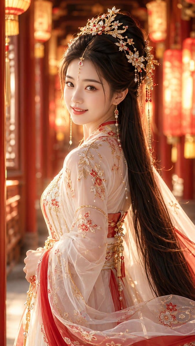 Ancient Chinese Fantasy Character Composition