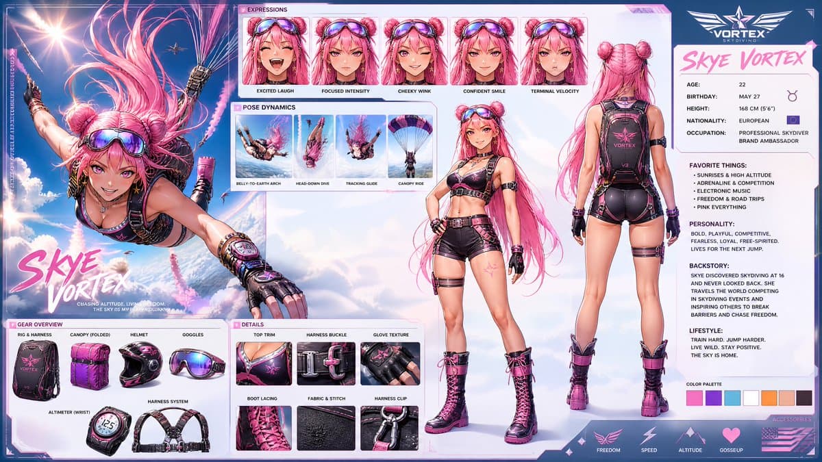 Anime Character Sheet