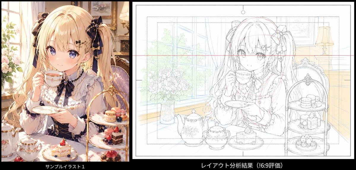Blonde Twin Tails Girl Drinking Tea Perspective