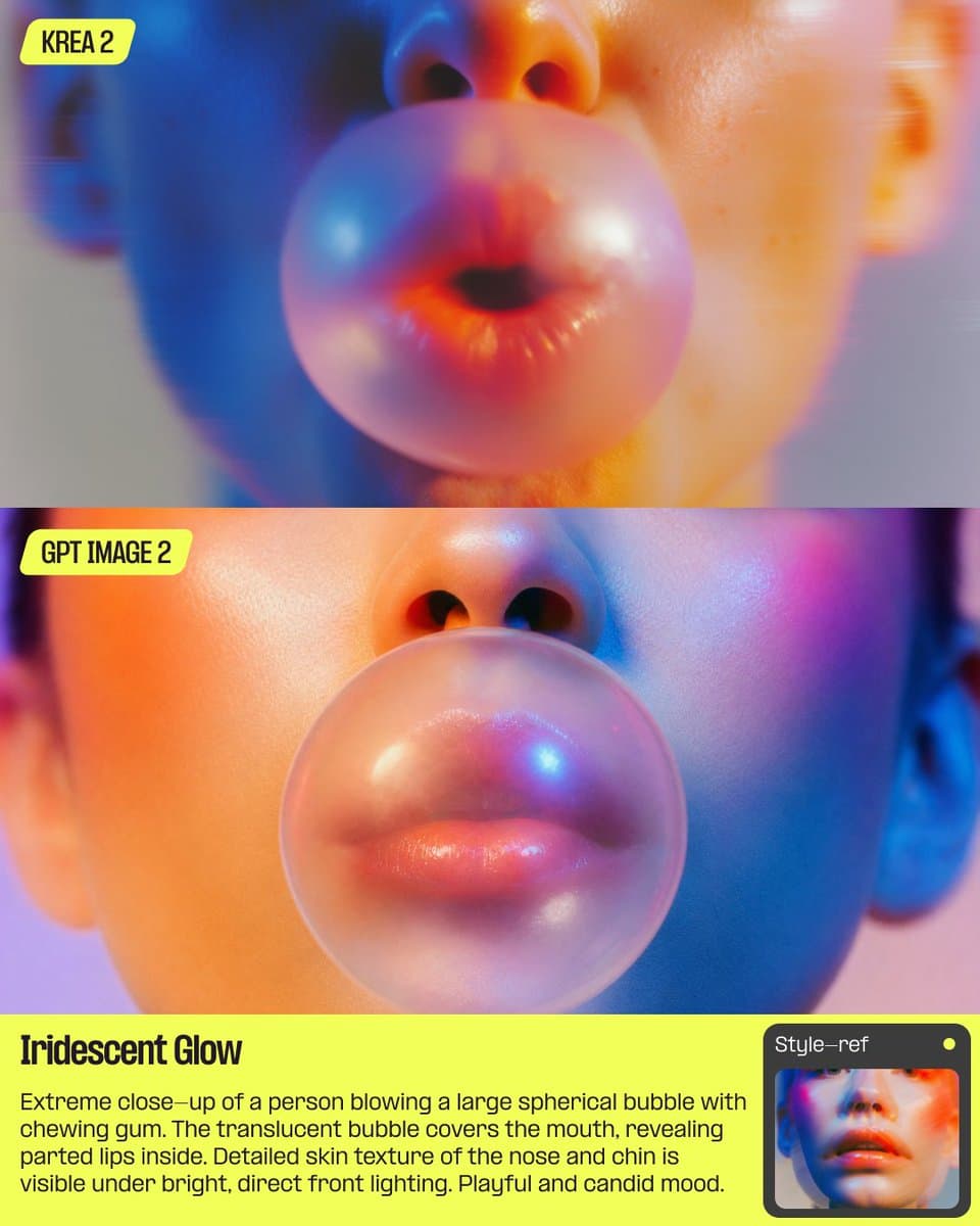 Bubblegum Style Comparison Slide