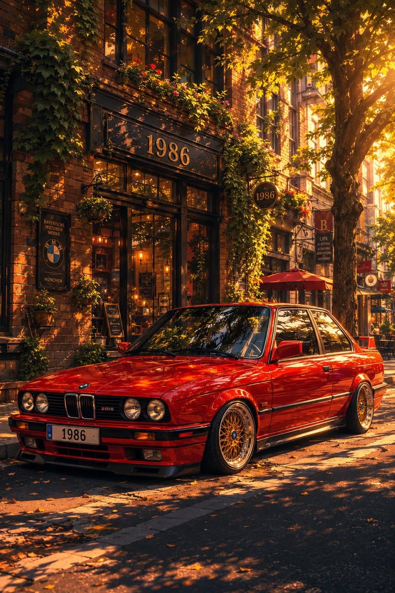 Classic Bmw E30 Urban Illustration Gallery