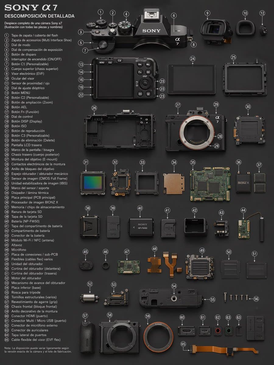 Dynamic Camera Technical Exploded View Perspective