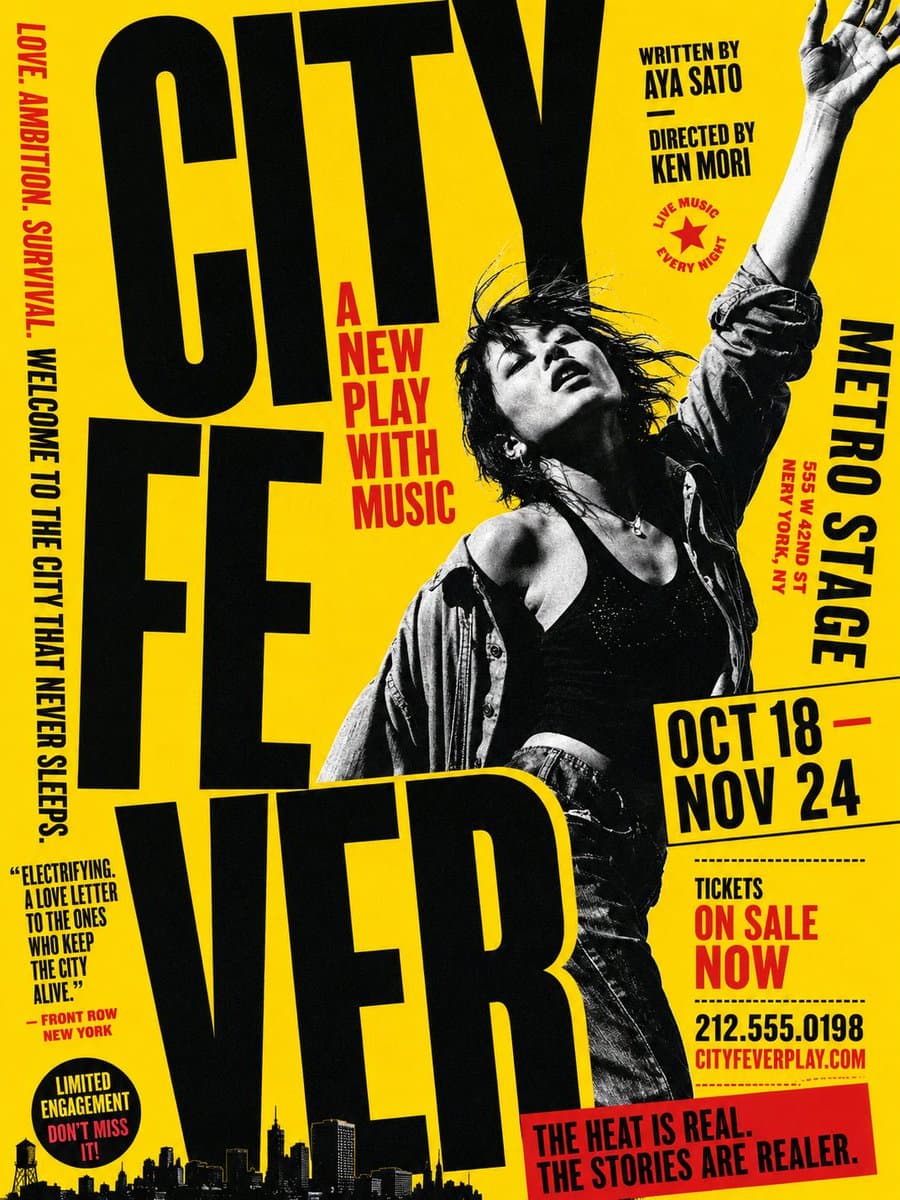 Gritty City Fever Theater Poster Perspective