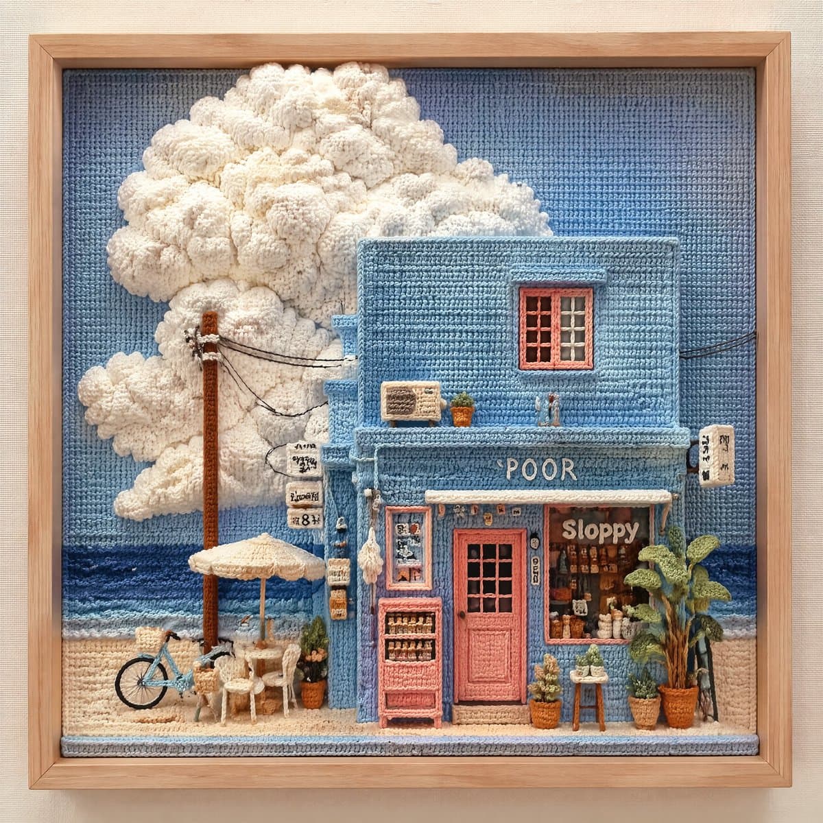 Masterful 3D Tactical Crochet Art Diorama