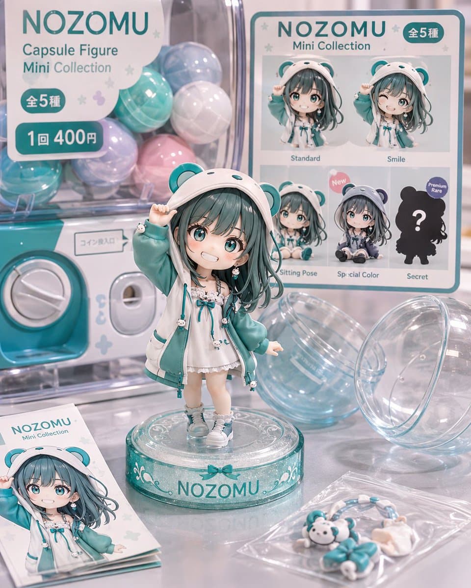 Pastel Nozomu Capsule Figure Display