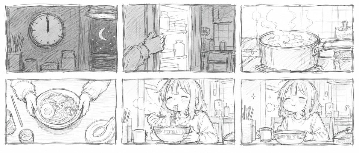 Pencil Sketch Storyboard Sketch