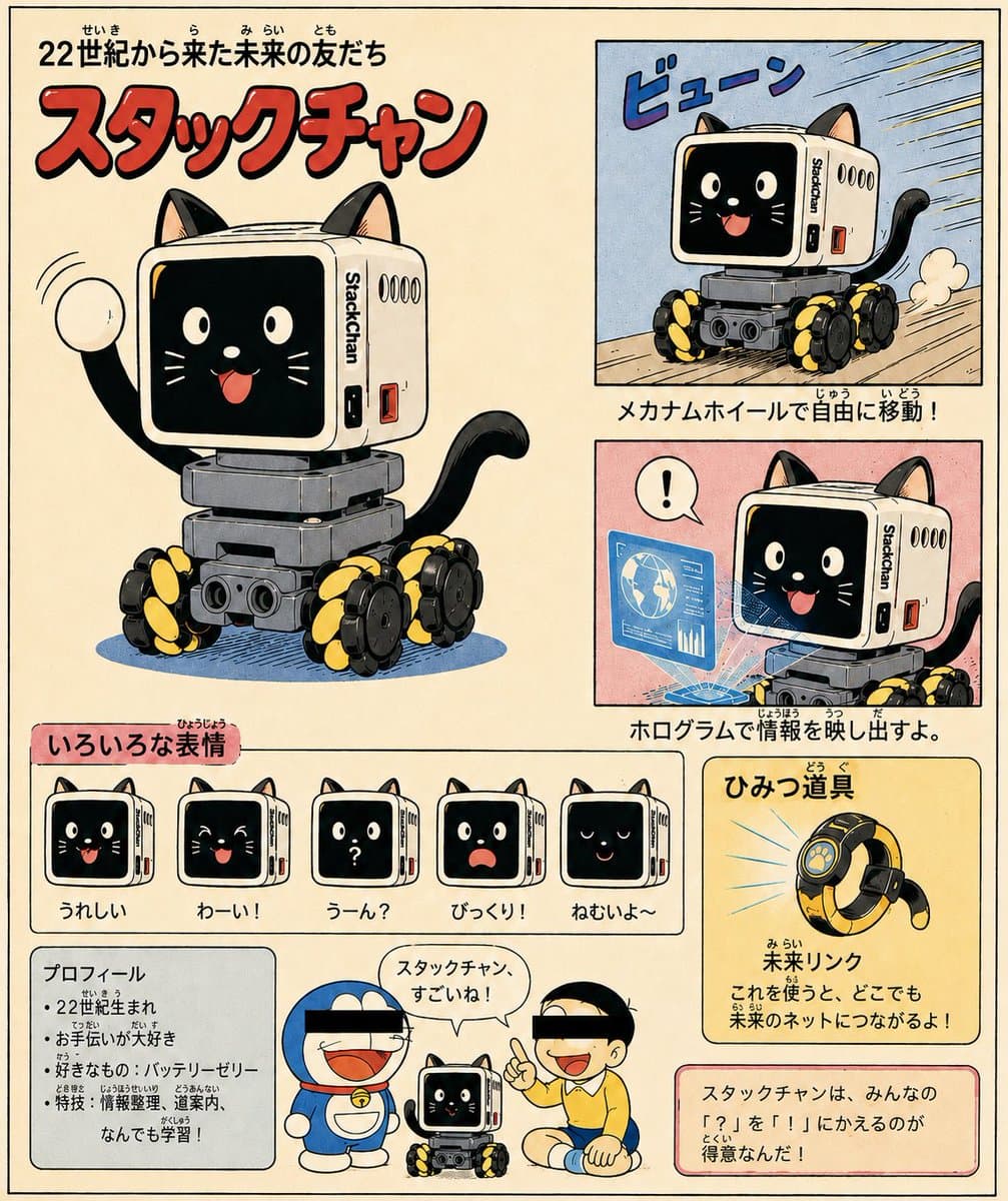 Retro Manga Stackchan Sheet