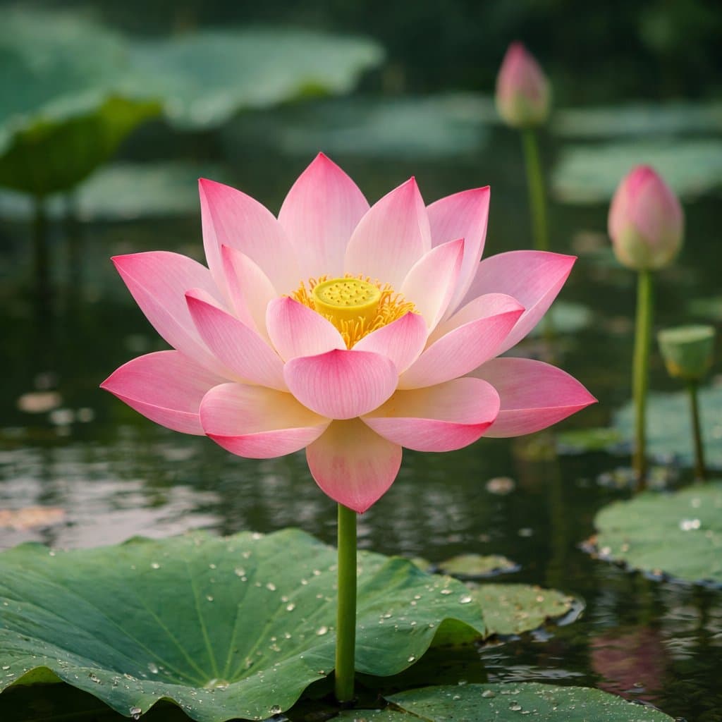 Simple Image Generation For A Lotus Scene Masterpiece