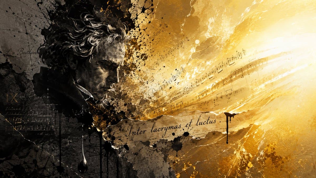 Striking Beethoven Grief To Light Artwork Masterpiece