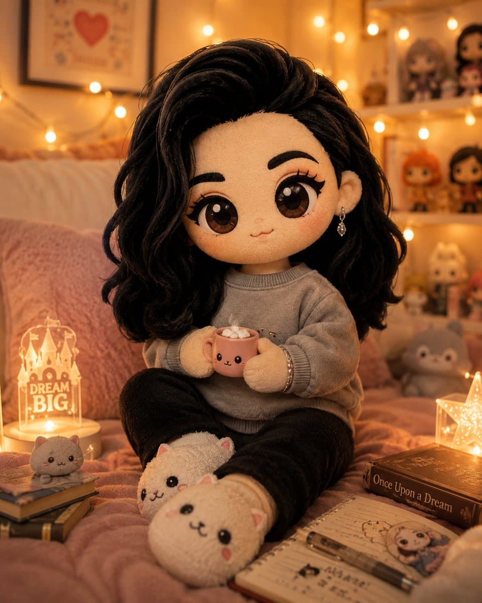 Striking Handcrafted Plush Character Transformation