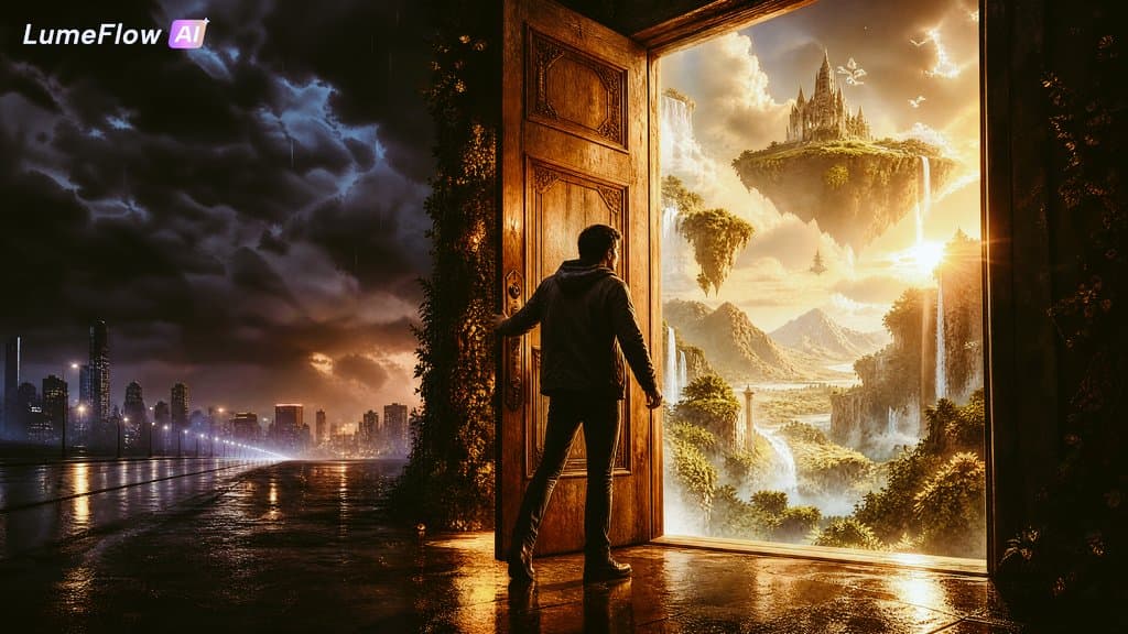 The Door To Another Life Surreal Fantasy Art